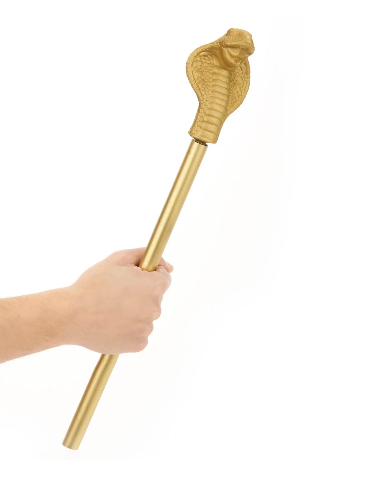Sceptre égyptien pour adulte or avec tête de cobra