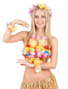 Kleurrijke Hawaii accessoires set