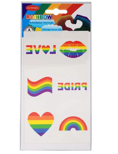 Regenboog nep tatoeage set