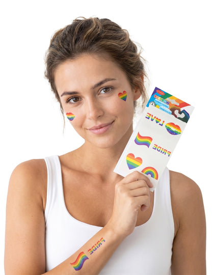 Regenboog nep tatoeage set