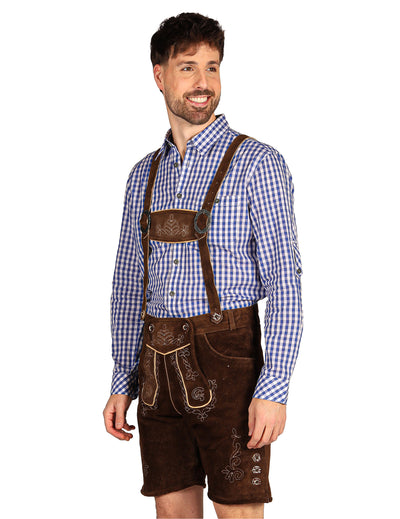 Traditionele Beierse short donkerbruin premium heren