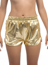 Gouden metallic short dames