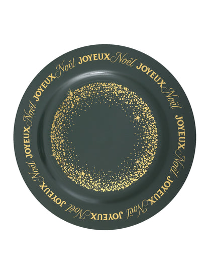 Sous-assiette Noël Étincelant vert sapin 33 cm