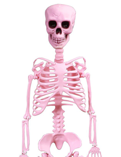 Roze beweegbaar skelet Summerween 1 m