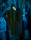 Squelette d'Halloween lumineux, sonore et animé 90 cm