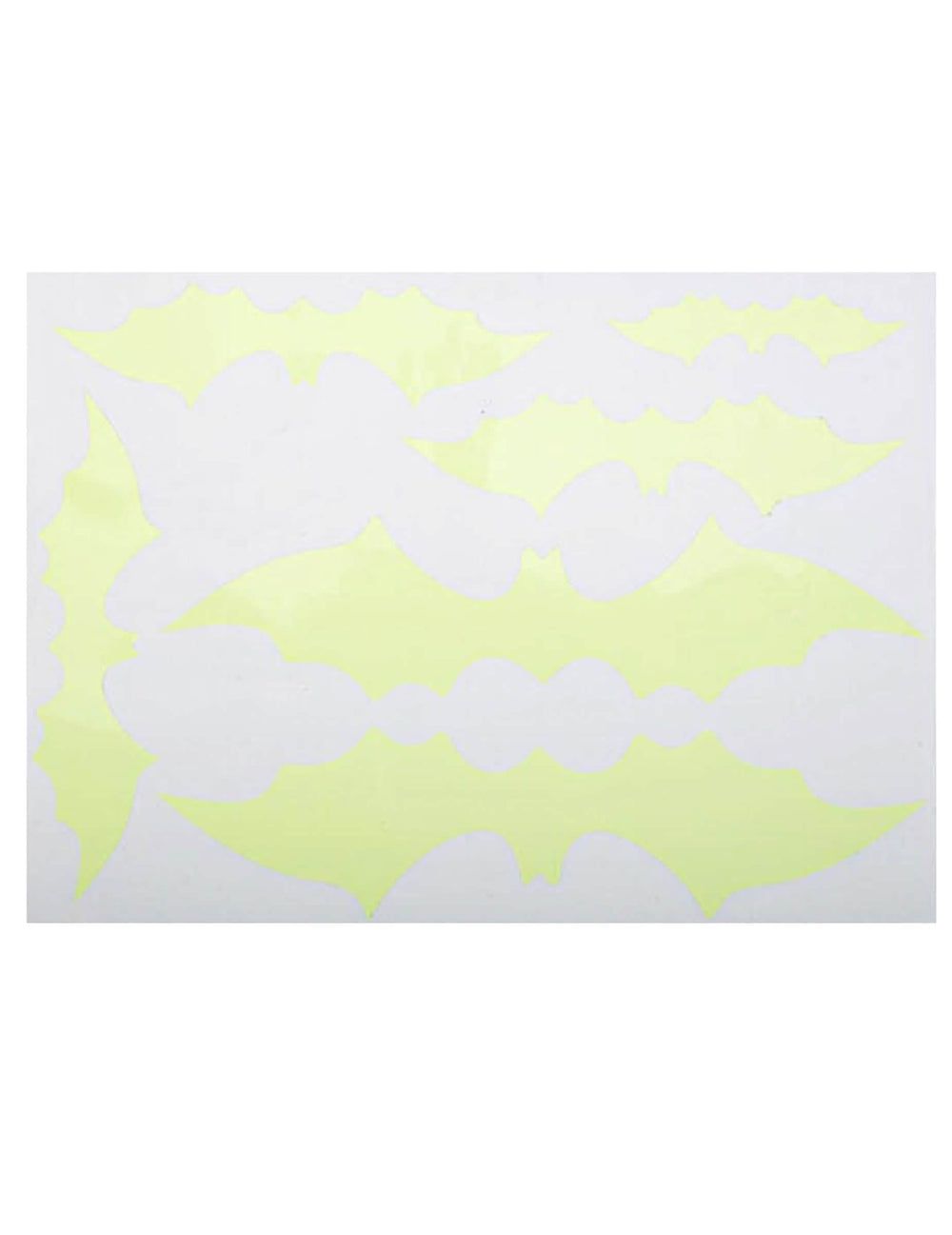 Stickers de chauve-souris pour décoration jaune phosphorescent