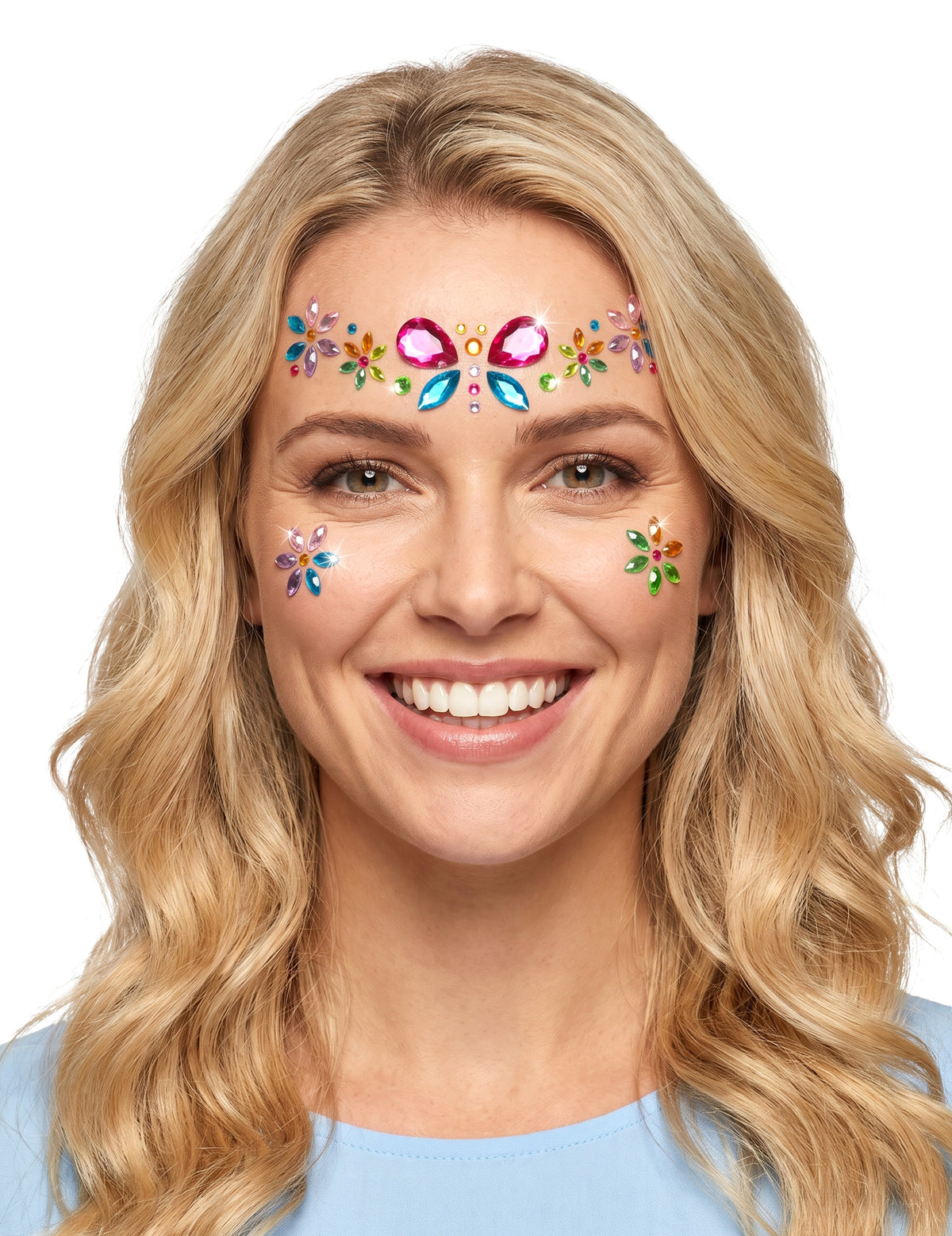 Strass adhésifs papillon et fleurs