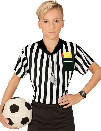T-shirt arbitre de foot enfant