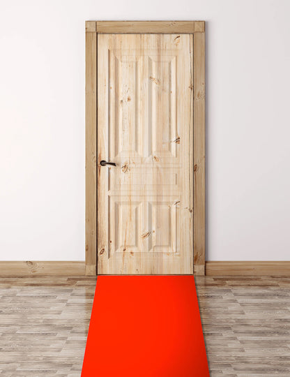 Mise en situation devant une porte du tapis rouge VIP pour fête