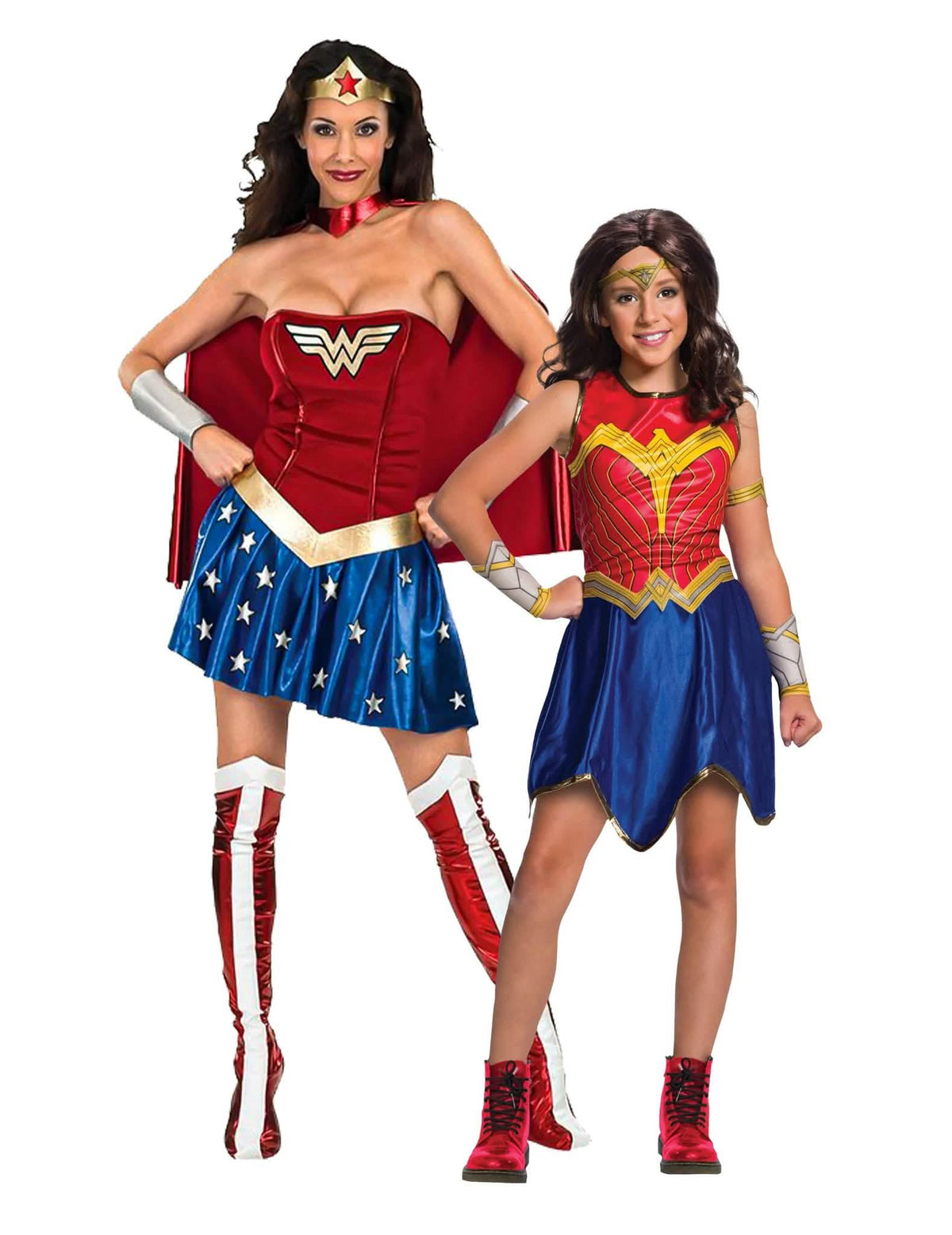 Wonder Woman™ koppel kostuum Dames en Meisjes