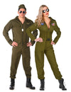 Déguisement de couple pilote de chasse adulte