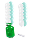 Heliumflesset 24 ballonnen mint-wit