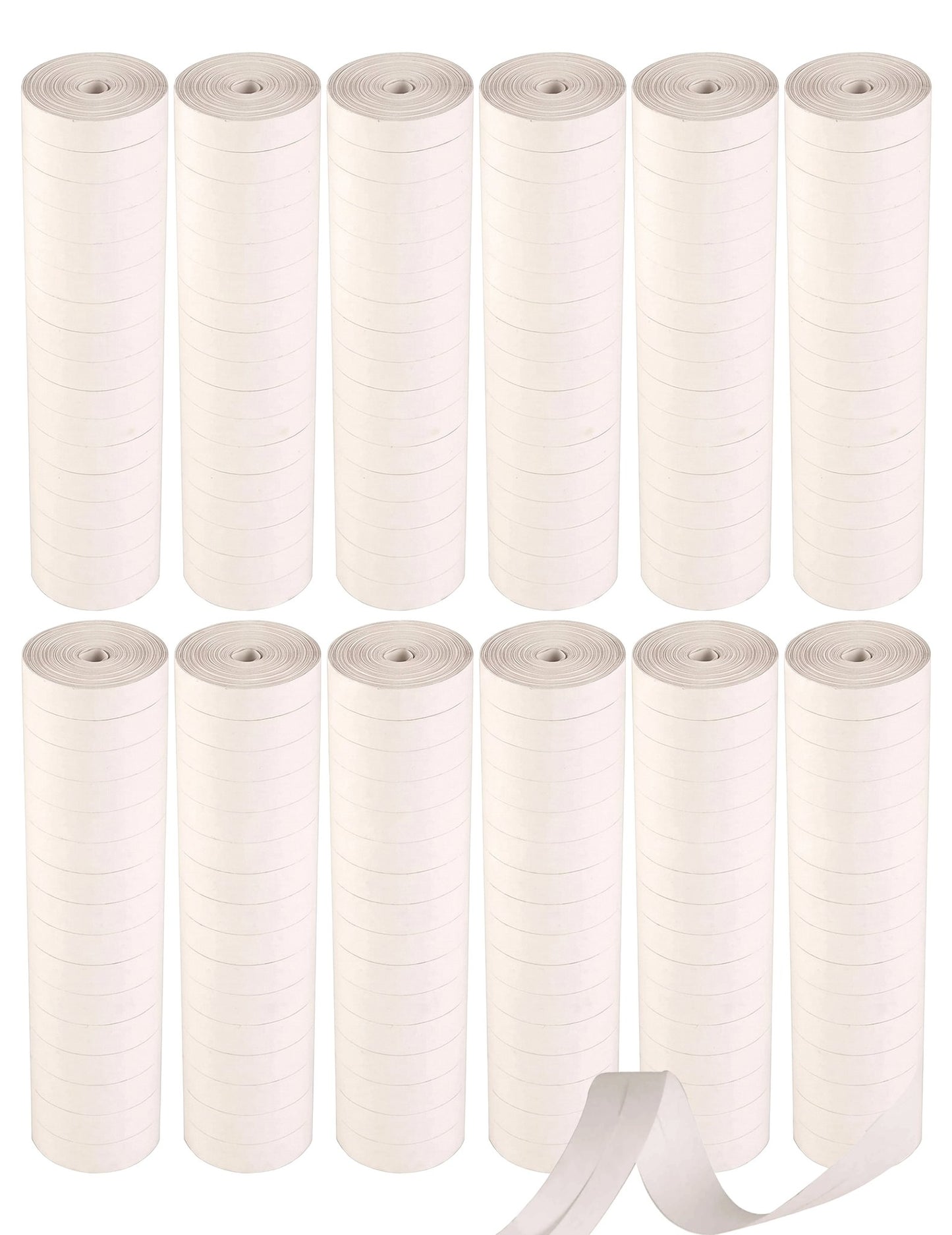 Pack - 352767 - 12 Rouleaux de serpentins blanc
