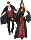 Majestueus Halloween-vampierkoppelkostuum voor volwassenen