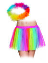 Assortiment veelkleurige regenboogenaccessoires volwassenen