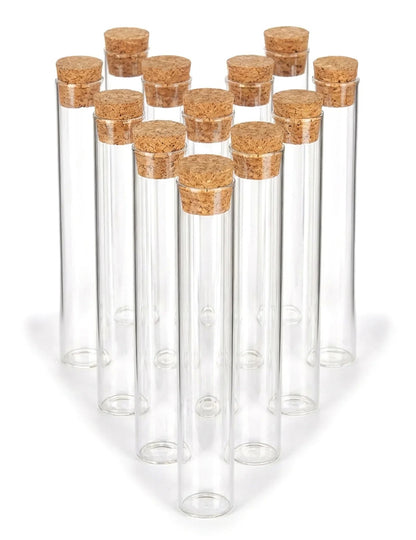 12 tubes éprouvette en verre 15 cm
