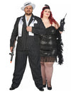 20s plus size paar kostuum gangster Charleston