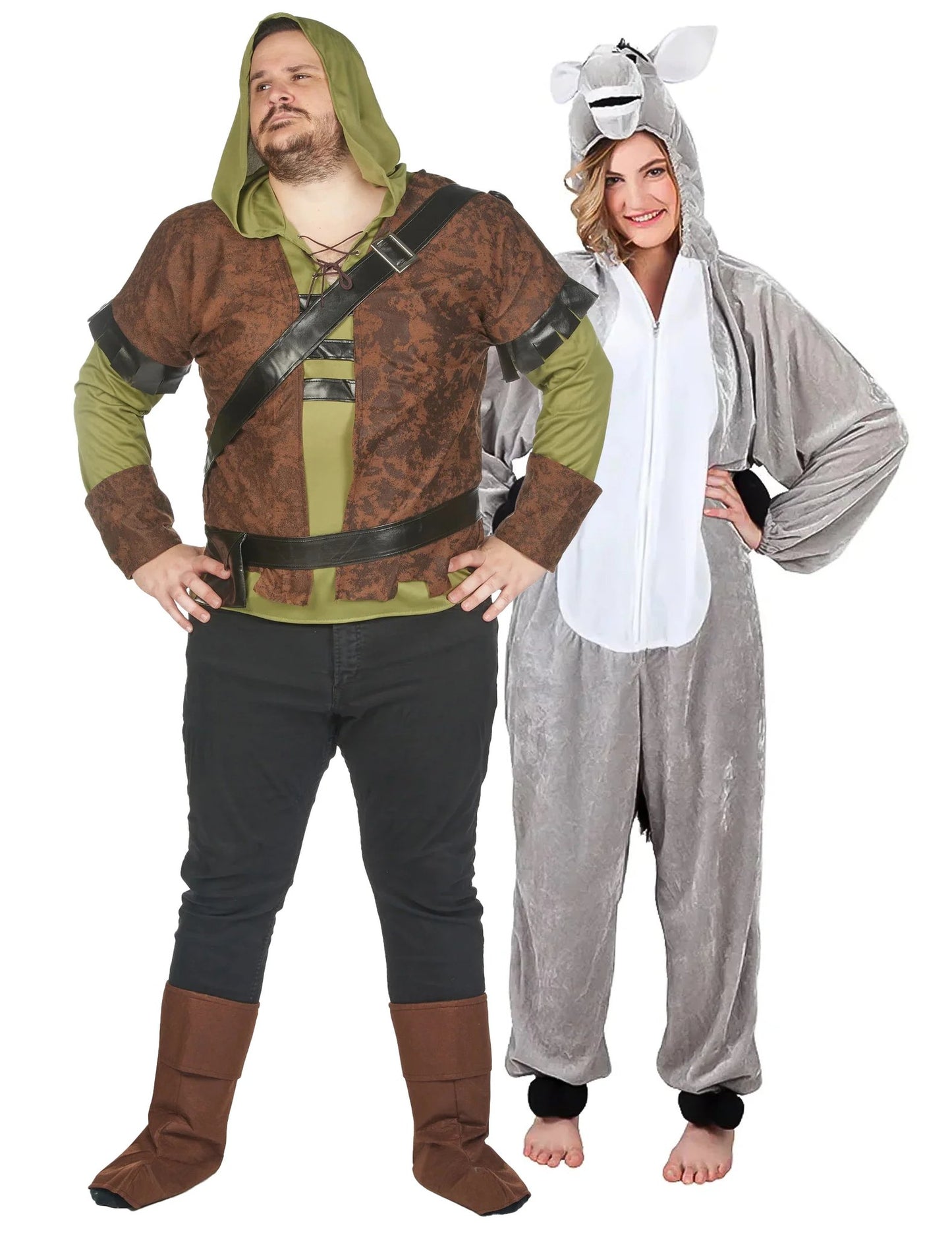 Ogre en ezel paar kostuum