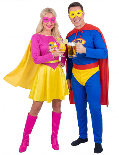 Déguisement de couple Super Buveur et Miss Apéro