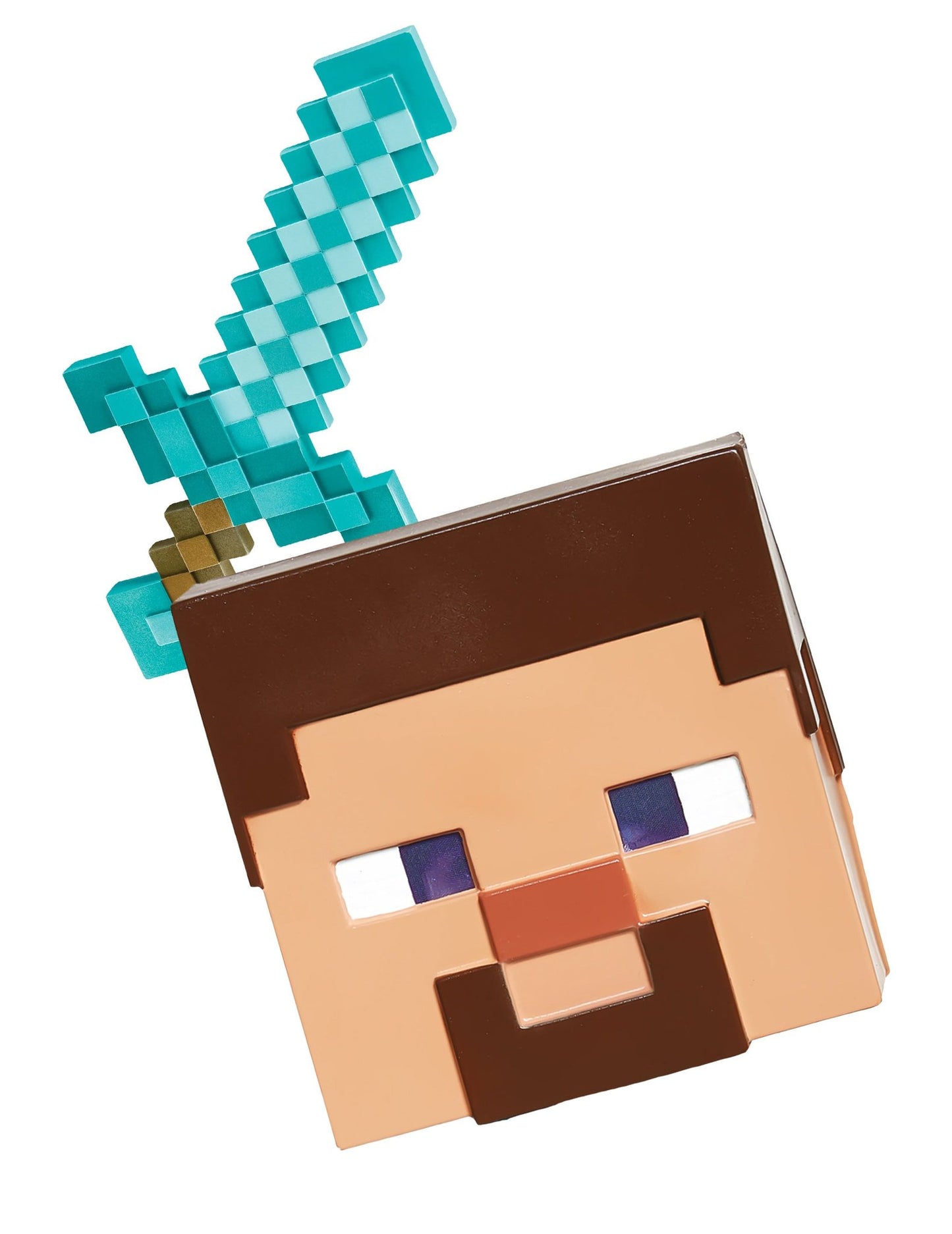 Minecraft™ verkleedset zwaard en Steve masker