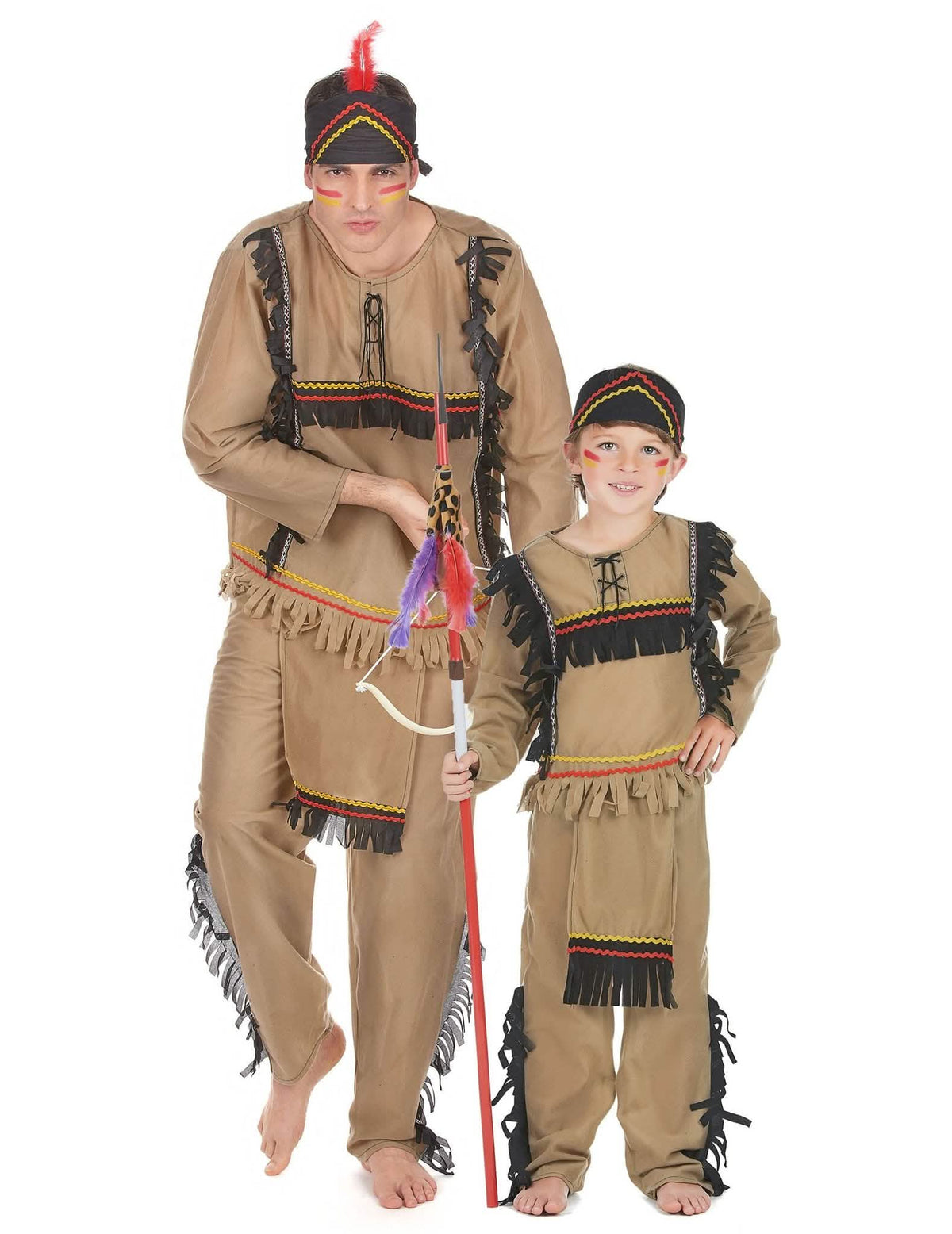Apache koppelkostuum vader en zoon