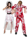 Déguisement de couple marié zombie adulte