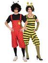 Déguisement de couple coccinelle et abeille adulte