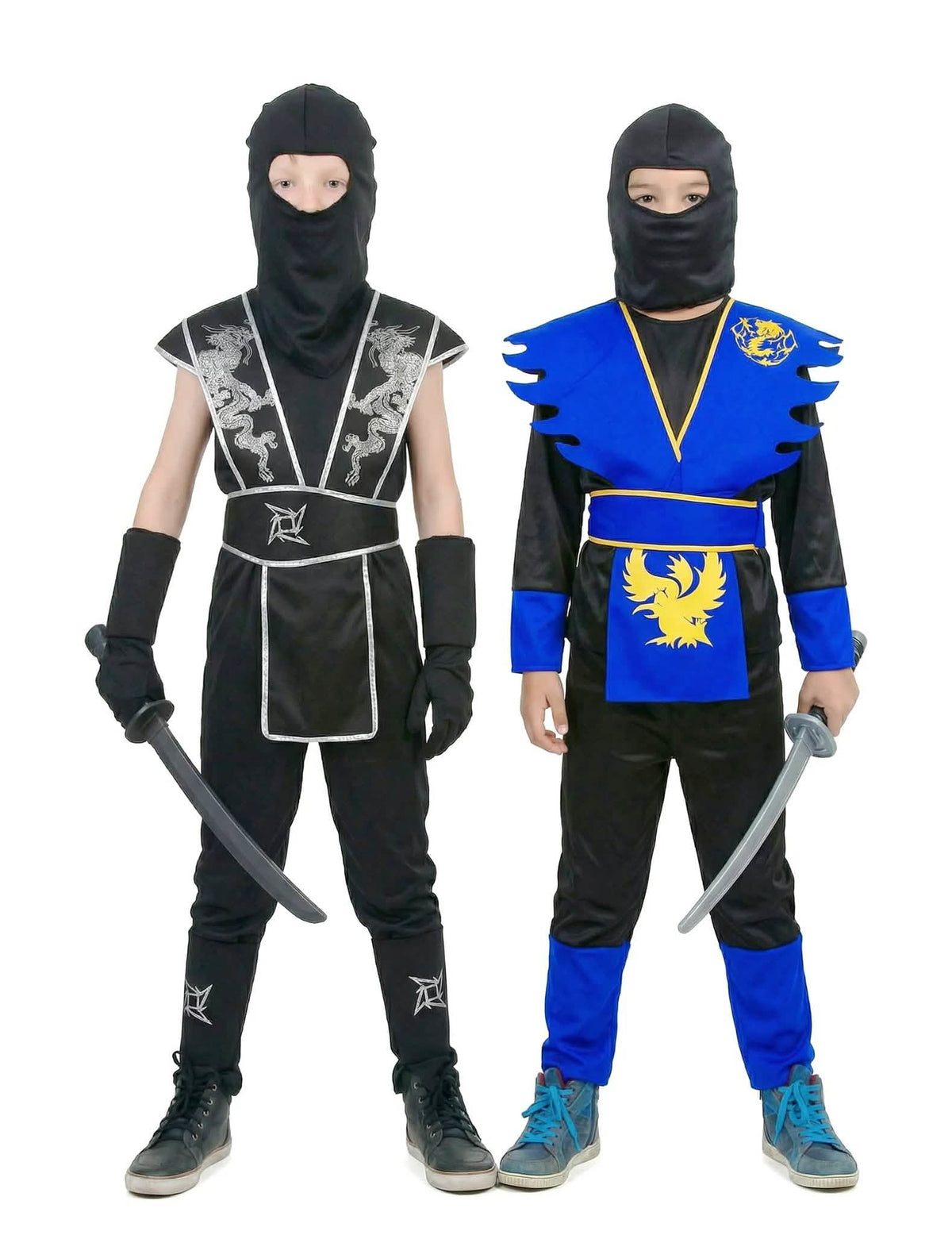 Déguisement de couple ninjas enfant