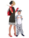 Déguisement de couple femme cruelle et dalmatien mère et fils