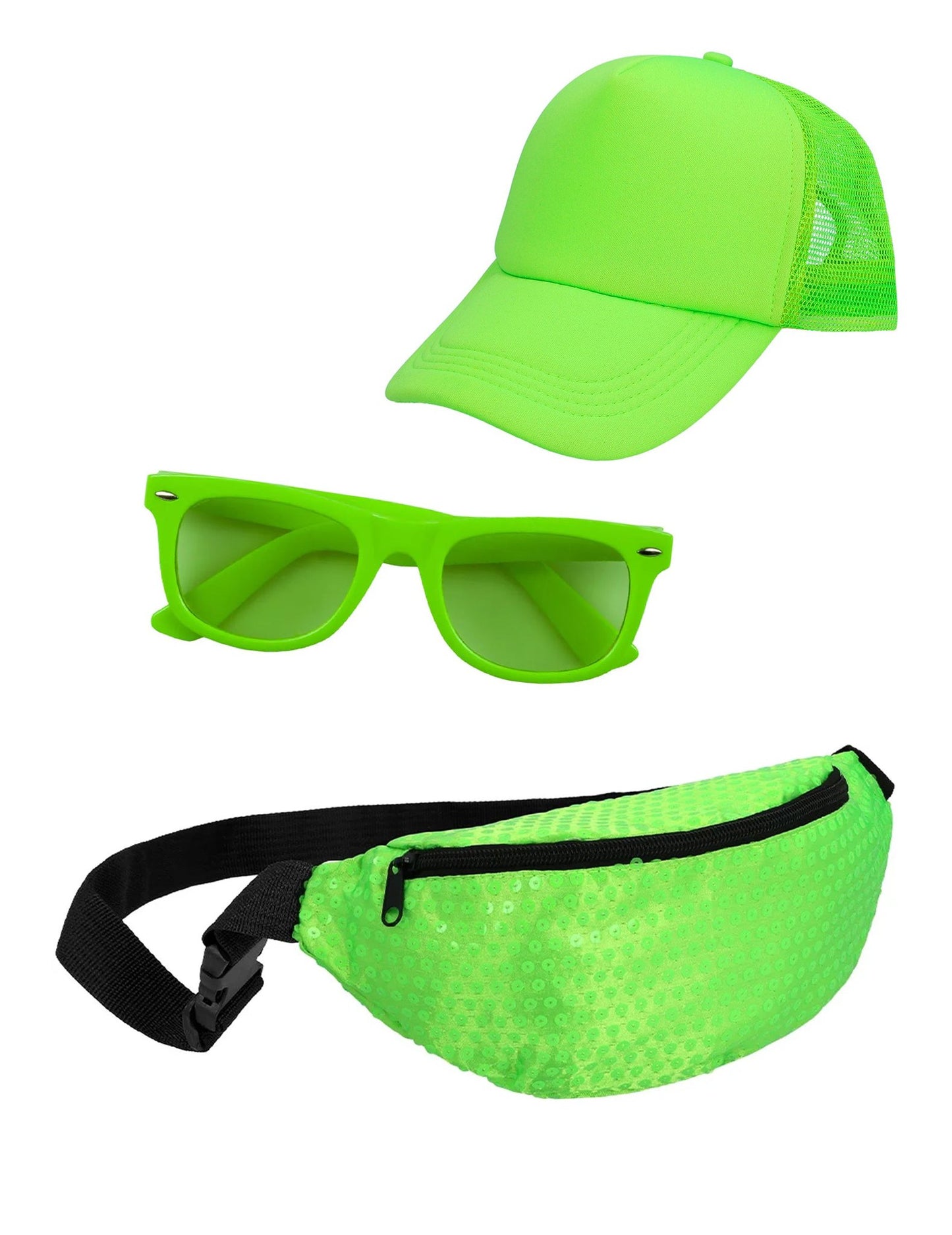 Kit accessoires vert fluo