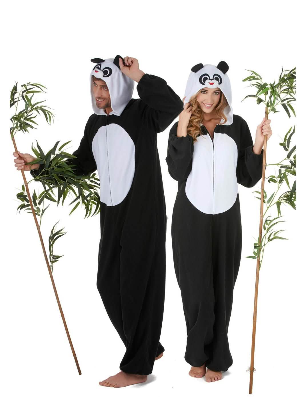 Panda koppelkostuum voor volwassenen
