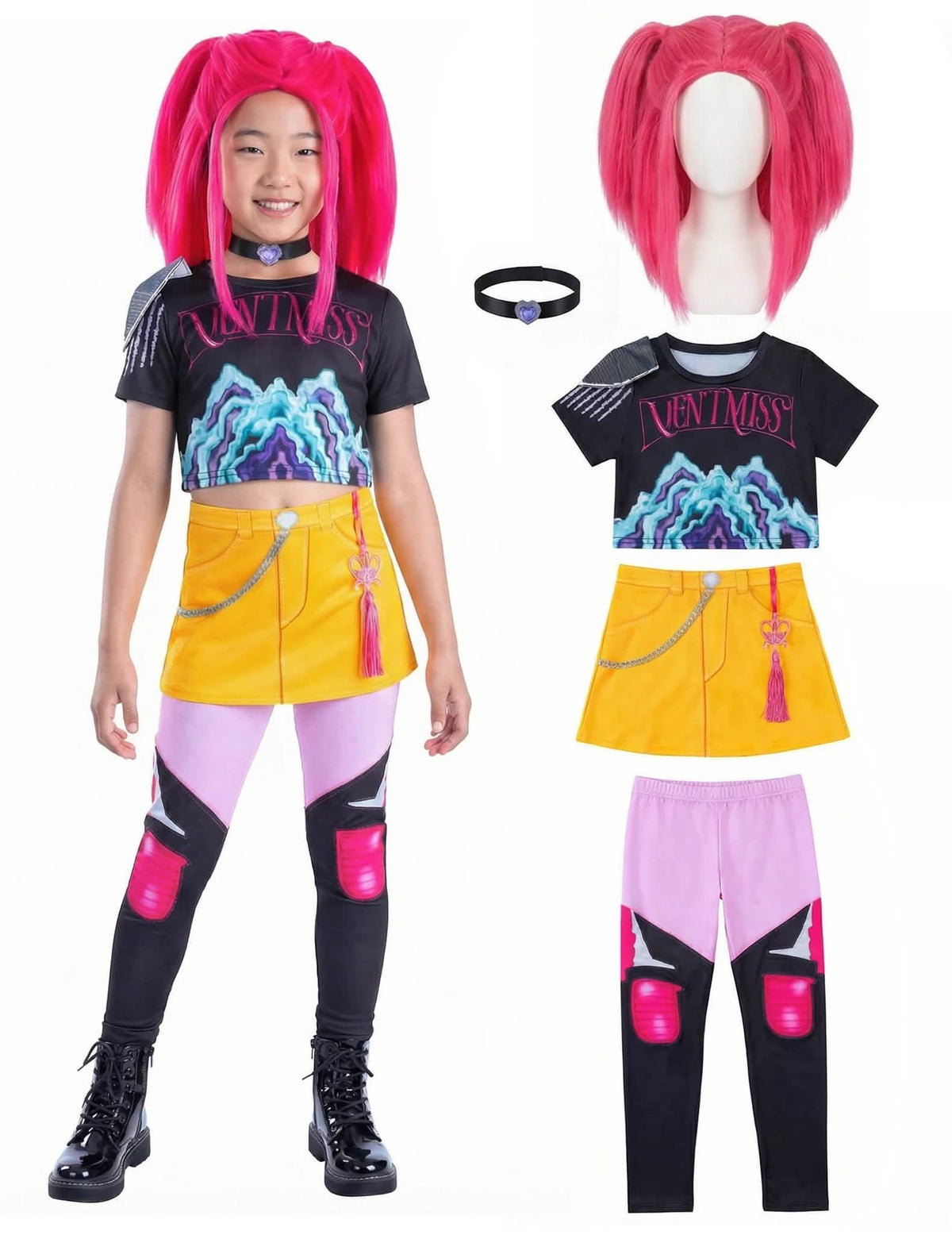 Mira Kpop Demon Hunter™ Verkleedset met Pruik voor Meisjes