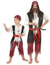 Piraten kostuums voor vader en zoon