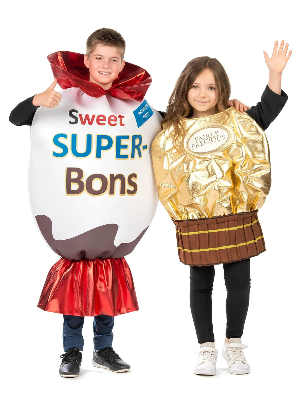 Confiserie duo verkleedpak voor kinderen