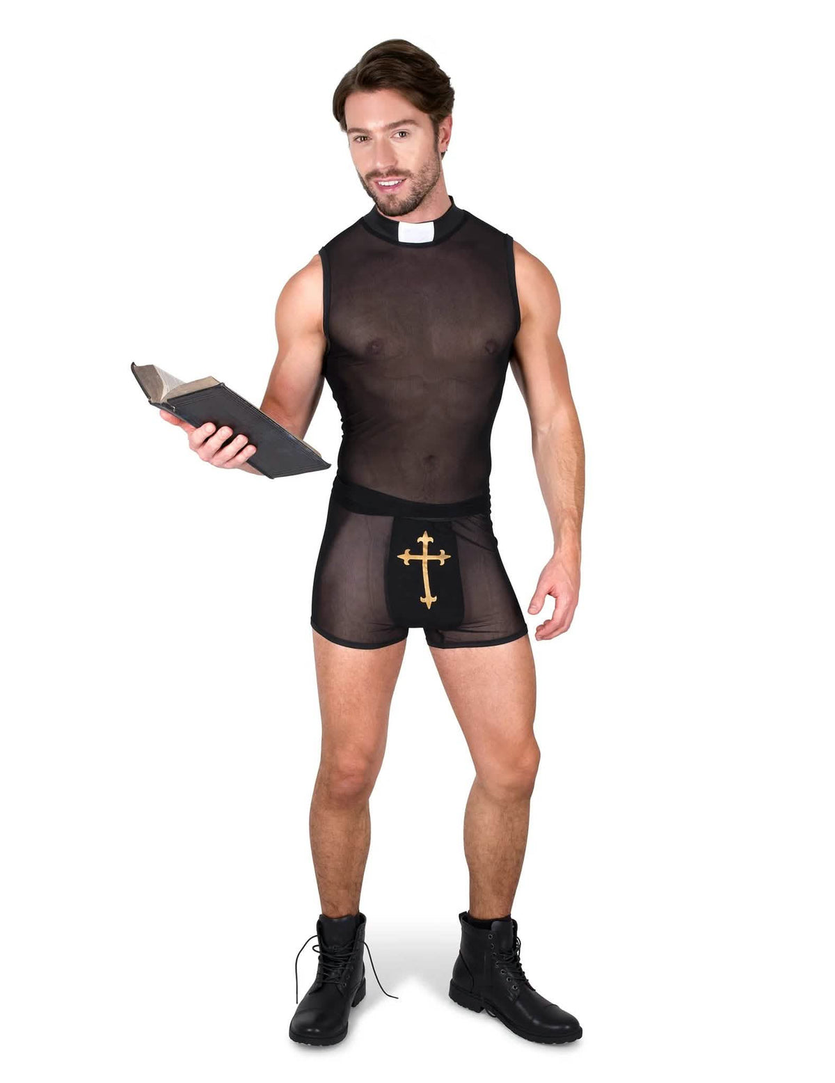 Priester en sexy non koppelkostuum voor volwassenen