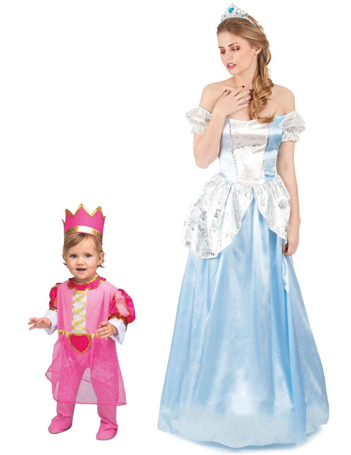 Déguisement de couple princesse mère et fille