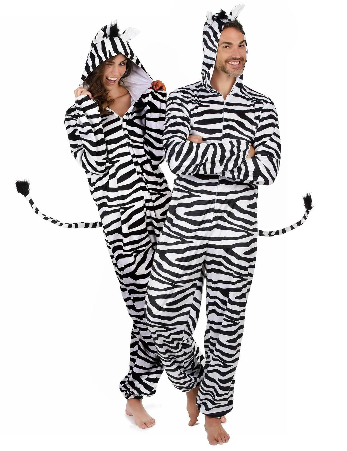 Zebra koppel kostuum voor volwassenen