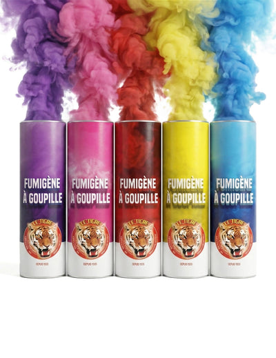 5 fumigènes à goupille multicolores 1 min