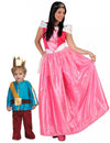 Prinsessen- en prinsenkostuum duo voor moeder en zoon