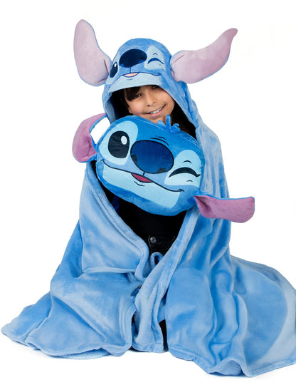 Stitch™ fleece deken en kussen set