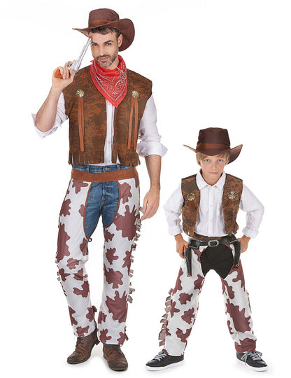 Cowboy kostuum Vader en Zoon