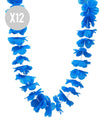 12 Hawaiiaanse kettingen felblauw