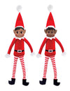 Duo lutins farceurs de Noël Paillette et Pimpon