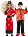 Rood Chinees koppelkostuum voor kinderen