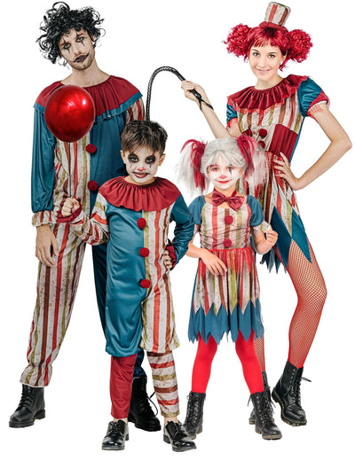 Déguisement de famille clown tueur Halloween