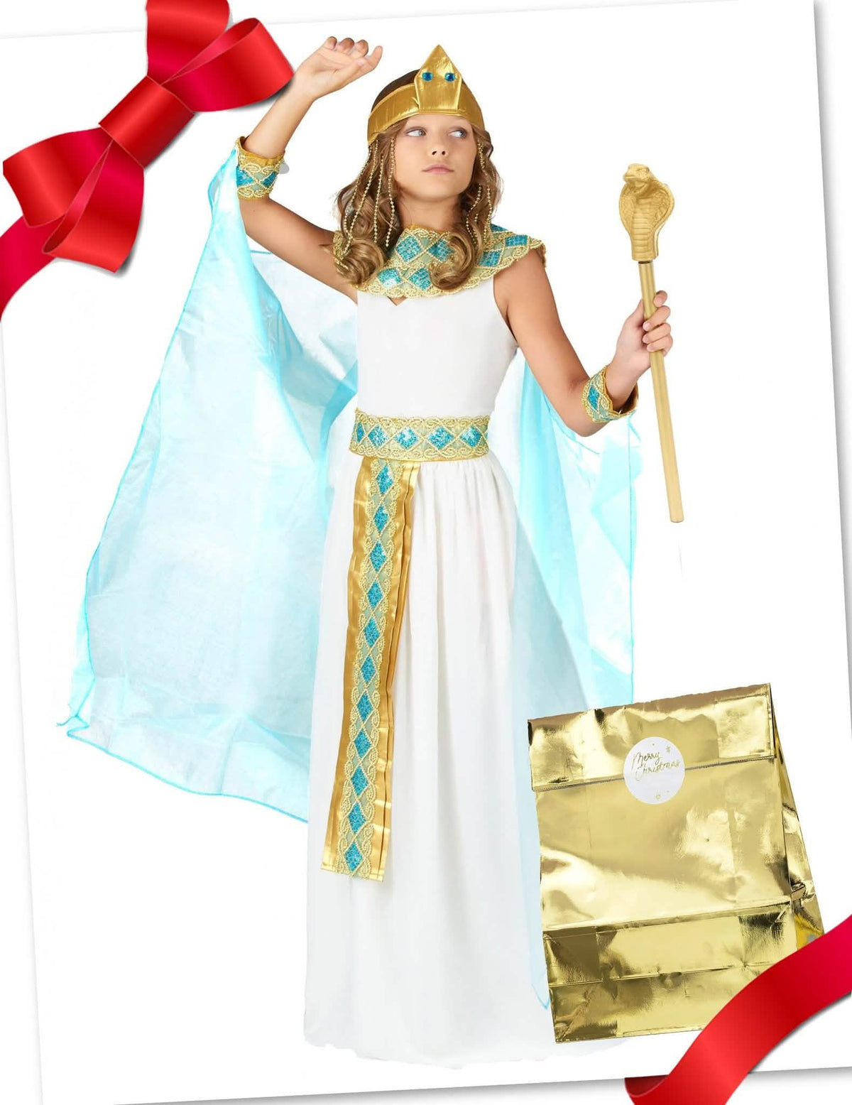 Coffret cadeau déguisement Egyptienne avec accessoires fille
