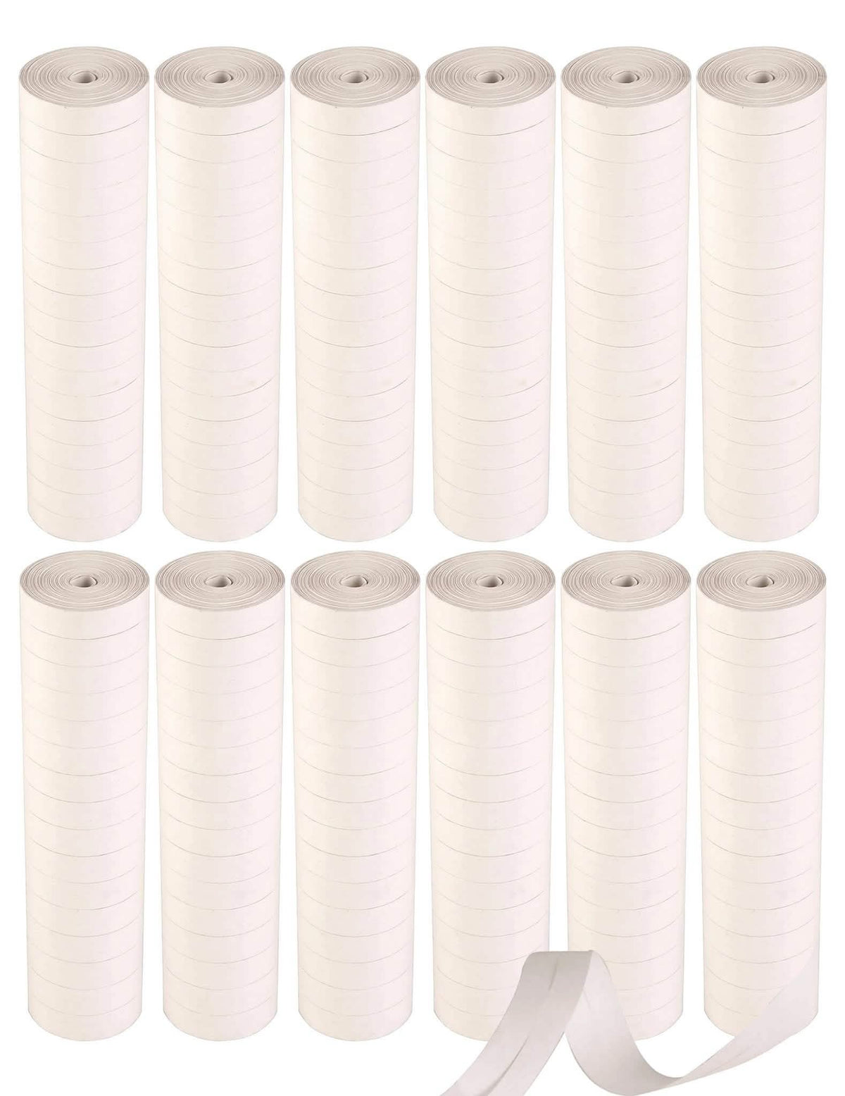 12 Rollen witte serpentines