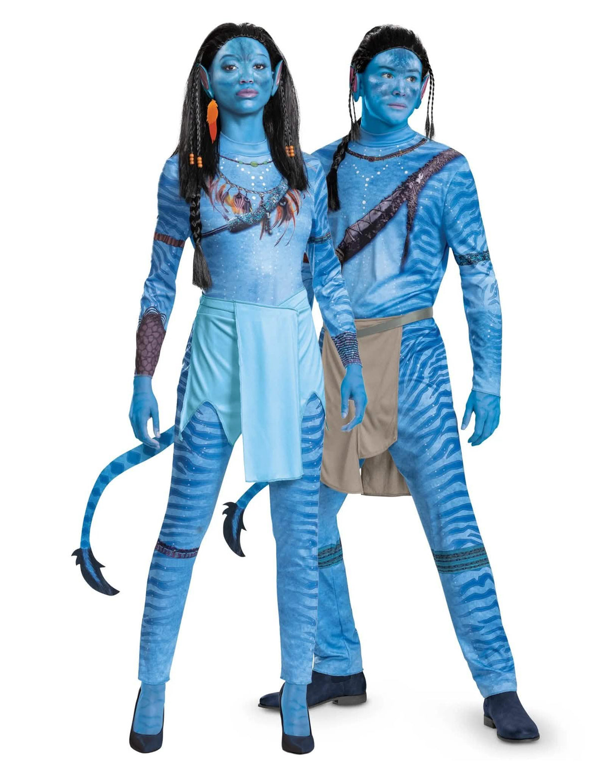 Avatar™ Neytiri™ en Sully™ valwassen koppel kostuum