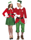 Déguisement de couple elfes de Noël adulte