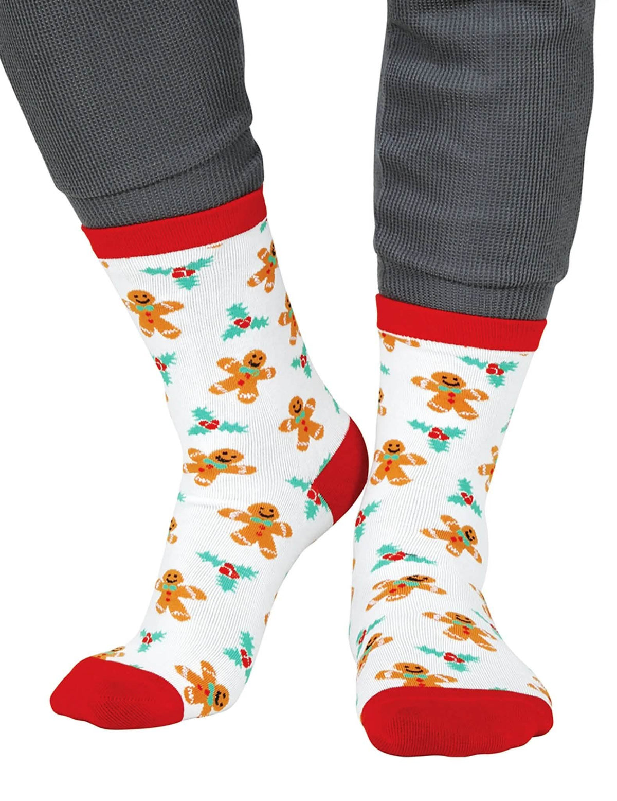 Set van 6 paar kerstsokken met feestelijke motieven volwassenen